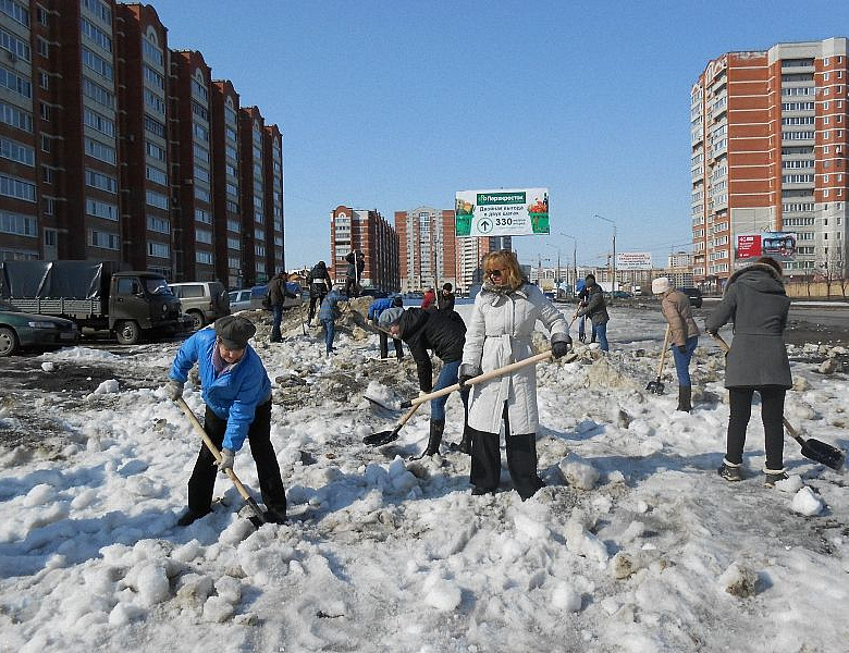 Участие Детской музыкальной школы №7 г. Пензы в традиционном весеннем субботнике.