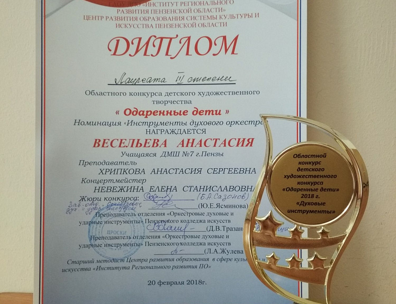 «Одаренные дети – 2018»